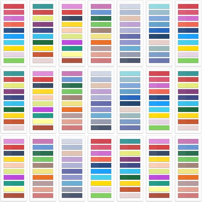 SIQUK 4200 Pieces Sticky Tabs for Annotating Books Tabs Morandi Sticky Flags Clear Transparent Page Markers Strip Page Flags Colored Tabs Writable and Repositionable Book Annotation Tabs