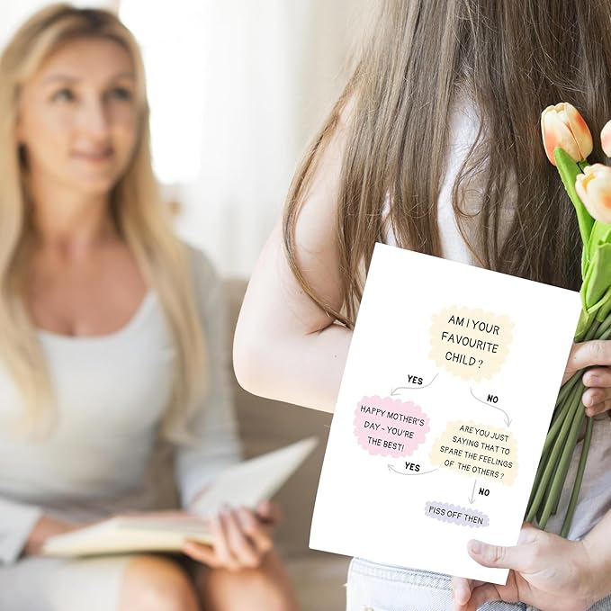 UUEFKTN Brilliant Mothers Day Card Gift for Mom, Funny Mothers Day Card Gift from Son Daughther