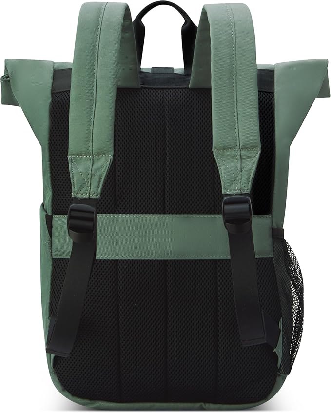 Jeep JS016D Rolltop Travel Backpack, Grey, 17" Laptop