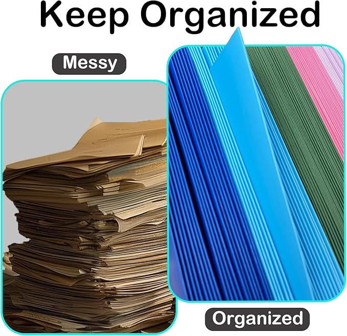 BIBRADAA® 50 Packs Pink Folders with Pockets,File Folder with Pockets Fit Letter Size Paper,File Folders Letter Size,Durable Paper Folders for School, Office, Business. (50, Pink)