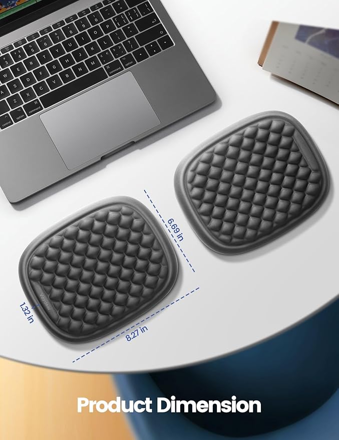 Vaydeer 1pc Elbow Rest Pad, Desk Wrist Rest Armrest, Soft Memory Foam Ergonomic Support, Mouse Cushion Pillow, Wrist Pain Relief for Computer Laptop Working Typing Gaming Travel Office Accessory-Large