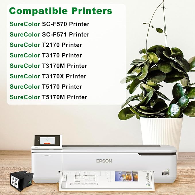 F570 S2100 C13S210057 Remanufactured Maintenance Box Replacement for SureColor SC-F570 SC-F571 SC-T2100 T2170 T3170 T3170M T3170X T5130 T5160 T5170 T5170 Printer