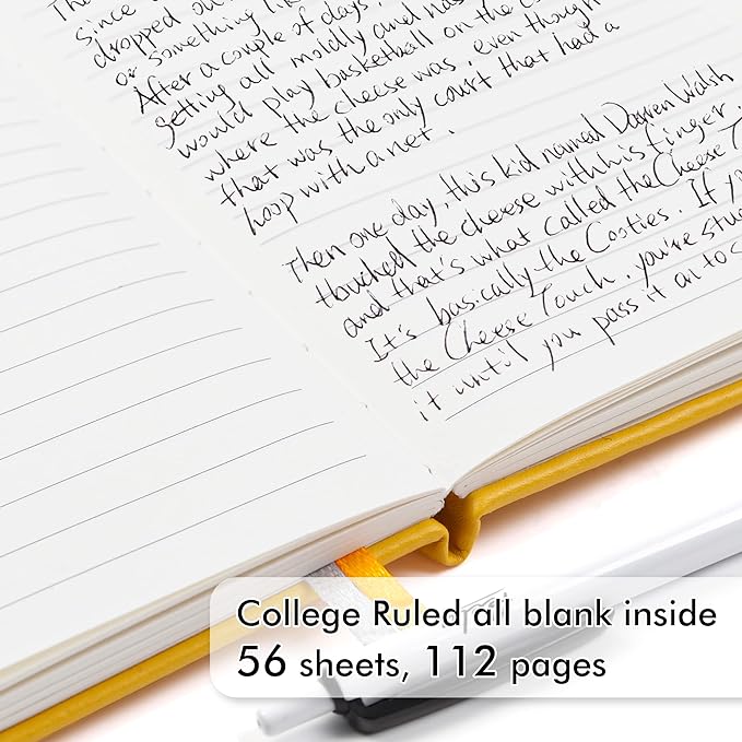 feela 15 Pack Pocket Small Notebooks Bulk, Mini Cute Notepads Hardcover College Ruled Lined Journals with Pen Holder for School Business Memos, with 15 Black Pens, 3.5”x 5.5”, A6, Yellow