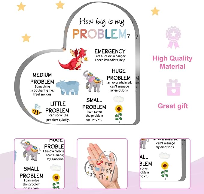 Mental Health Decor, Psychotherapy Affirmations Heart Acrylic Sign, School Counselor Sign, Therapy & Counseling Office Decor, Therapy Mental Health Gifts for Social Worker Classroom School Counseling