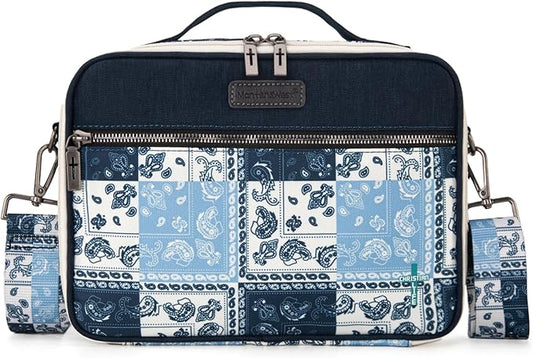 Montana West Bible Book Covers for Women Canves Bible Cases with Zippered Pocket Bible Bags Handheld Crossbody Church Bible Study Supplie