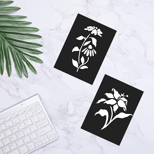 Non Adhesive Magnetic Sheets,5''x7'' 6PCS,Plain Magnets Sheets,Flexible Magnetic Sheets for Craft&Dies Storage,Making Fridge Magnets,Flexible,Adhesive,Printable Magnet Sheets