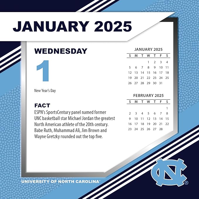 Turner Sports UNC Tar Heels 2025 Box Calendar (25998053116)