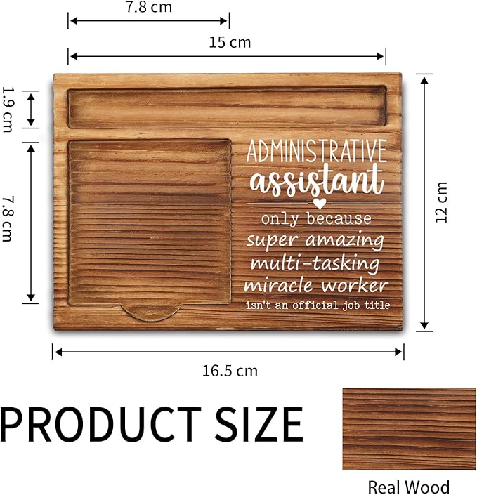 Administrative Assistant Sticky Note Holder, Administrative Assistant Gifts, Administrative Assistant Thank You Appreciation Gifts for Women, Men, Coworkers, Self-Stick Note Pad Holders ZSS22