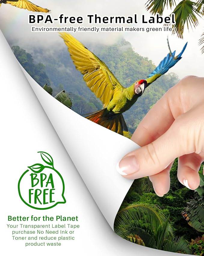 Phomemo Thermal Printer Paper 8.5 x 11 Inch, Advanced Thermal Printing, Thermal Paper Compatible with M08F-Letter, M832, M834, MT800, with Brother Letter Portable Printer, Size 8.5" x 11", 100 Sheets