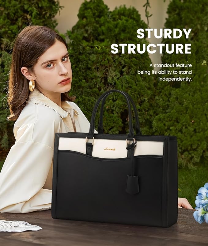 LOVEVOOK Laptop Tote Bag for Women, Office Work Bag Briefcase fit for 15.6 inch Laptop, Large Capacity Teacher Bag Handbag