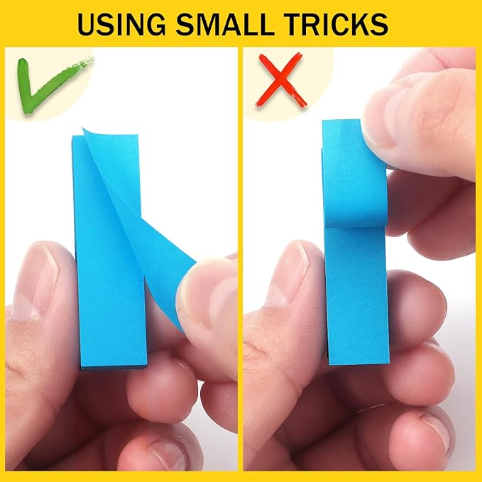 30 Pads 0.5x1.8 Sticky Notes Flags Tabs Page Markers 10 Bright Color Sticky Index Tabs Page Flags 80 Sheet/Pad