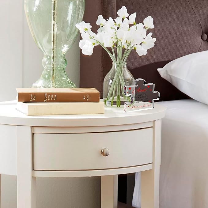 Aunt Gifts - Engraved Acrylic Block Puzzle Aunt Gift 3.35 x 2.76 inch - Cute Aunt Birthday Gifts, Auntie Cool Auntie Gifts, Aunt Gifts from Niece, Aunt Gifts from Nephew