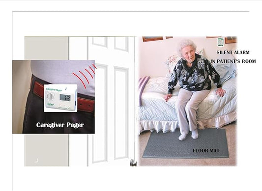 Floor Mat & Wireless Pager. No Alarm Noise in Patient's Room!