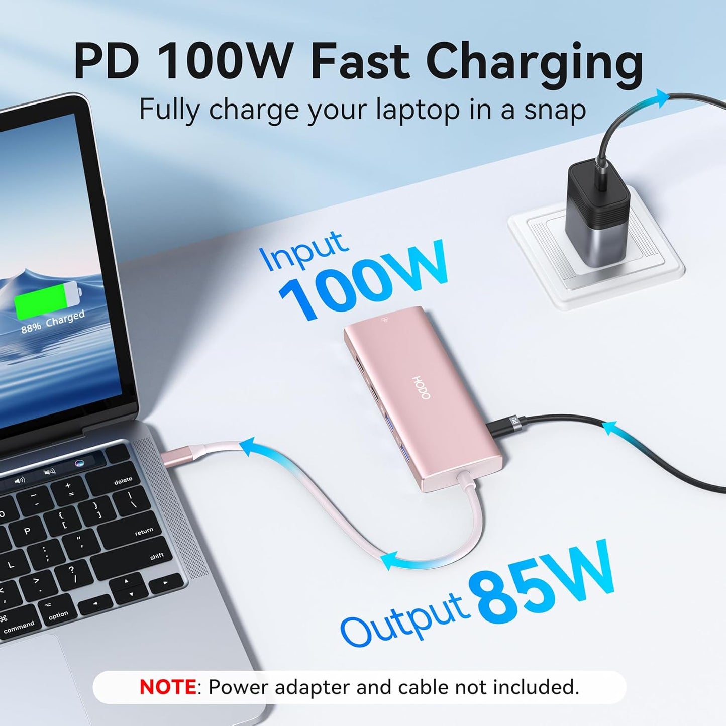 USB C Hub Multiport Adapter, 10-in-1 Laptop USB C Docking Station for Dell/HP Laptop, Type C Dock to 4K HDMI,Ethernet,100W PD,3USB 3.0, 2USB 2.0, SD/TF, Thunderbolt Dock for MacBook, Surface, Lenovo