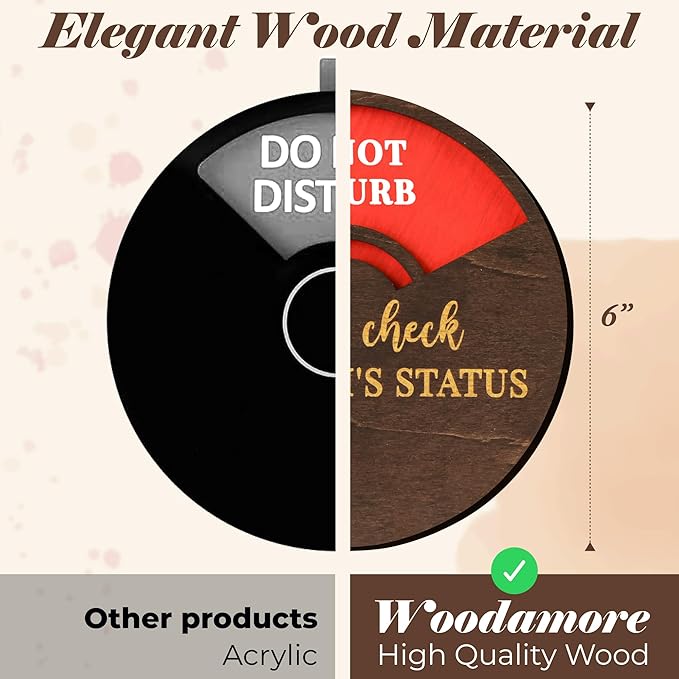 Do Not Disturb Door Hanger Sign - Welcome Please Knock Sign For Door, Please Do Not Disturb Sign For Office Decor