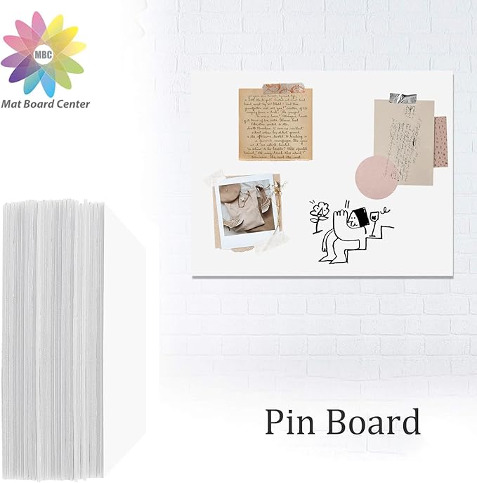 Mat Board Center, Pack of 10 Acid-Free Foam Boards, 9x12 inch White Foam Boards, 1/8" Thick