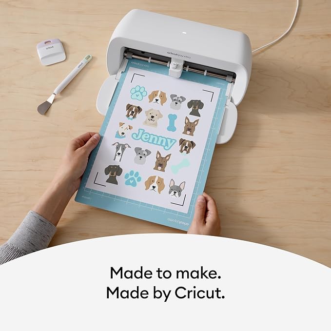 Cricut Waterproof Sticker Paper - US Letter Size (8.5in x 11in), Sticker Paper for Printer, Compatible with Cricut Maker, Explore 3, & Cricut Joy Xtra, Transparent (6 Ct)