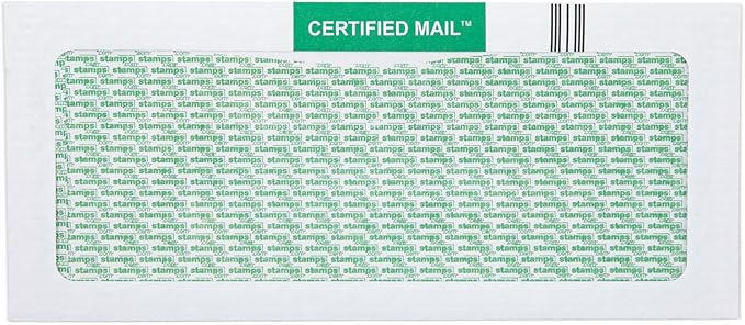 Certified Mail Envelopes - 200 Pack, Windowed Envelopes | Perfect for Business Documents, Secure Mailing, and Legal Correspondence