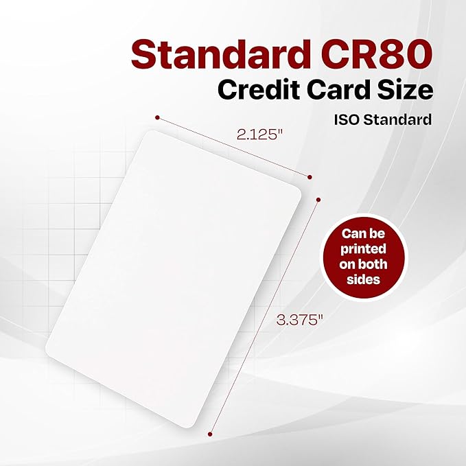 X LINE CR80 30 Mil Graphic Quality 300 Pack PVC Cards