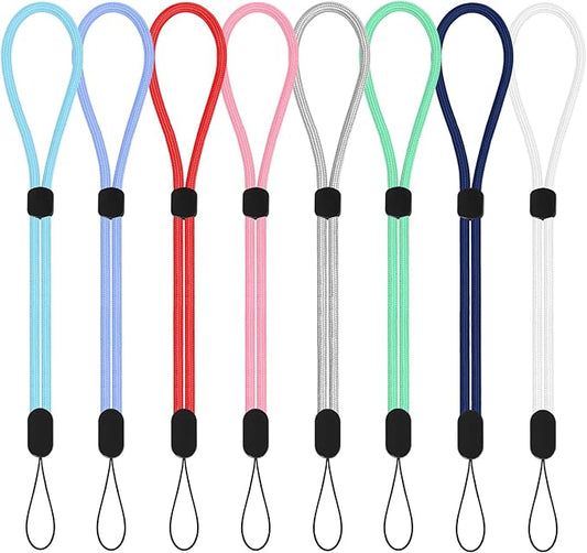 Wrist Strap Lanyard, 8 Pack Adjustable Wristlet Phone Lanyards for Keys, Cell Phone, Camera, USB Flash Drives, Flashlight, Keychain, ID Name Tag Badge(Mix Color)