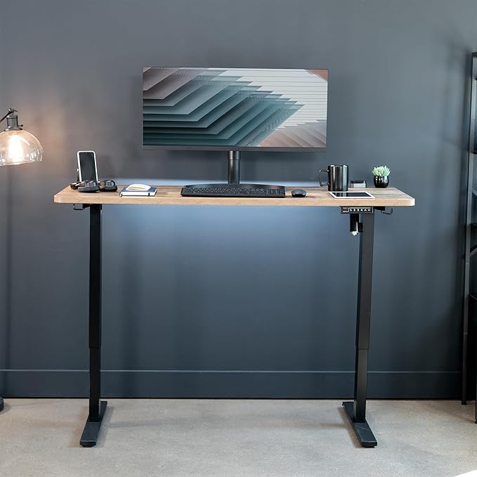 VIVO Reclaimed Wood 60 x 24 inch Universal Solid One-Piece Table Top for Standard and Sit to Stand Height Adjustable Home and Office Desk Frames, DESK-TOP60P