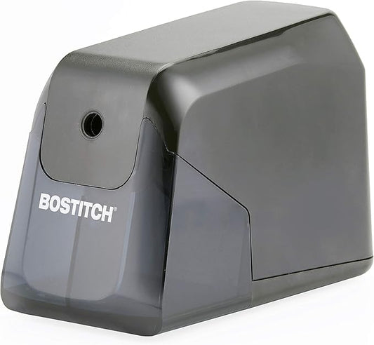 Bostitch Office Battery Pencil Sharpener, 4X Longer Cutter Life, Tip Saver Technology, Black (BPS4-BLK)