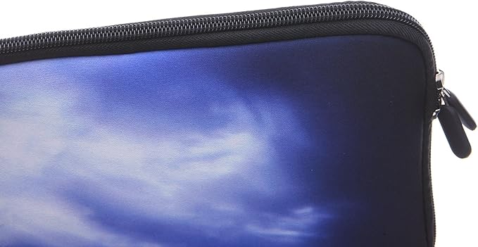 13.3-Inch to 14-Inch Laptop Sleeve Case Neoprene Carrying Bag with Hidden Handles for MacBook/Notebook/Ultrabook/Chromebooks (Blue Horse)