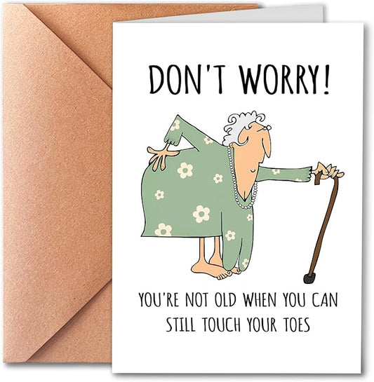 Rude Birthday Card Friendship Card for Woman, Funny Getting Older Card for Friends Bestie Family Wife, Happy Birthday Card Old Age Women, Humorous Birthday Card for Friends and Family