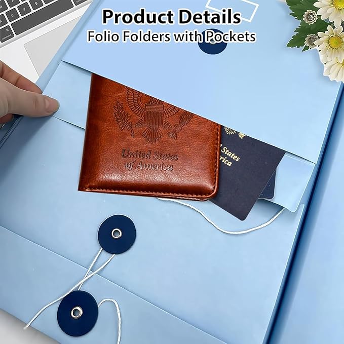 in Case I Go Missing Binder,The Folio Document Organizer,Lifebook Document Organizer with Labels,Suitable for Important Document,Emergency Binder,Life Binder,Passports,and Letters(Pink)