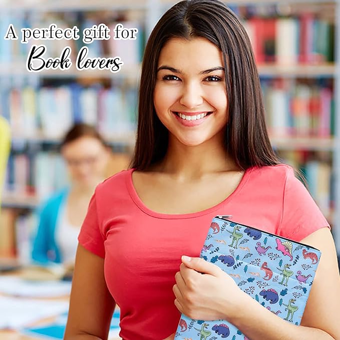 Book Sleeve for Book Lovers, Bookish Book Protector, Book Covers for Paperbacks, Washable Fabric, Book Sleeves with Zipper, Medium 11 Inch X 8.7 Inch