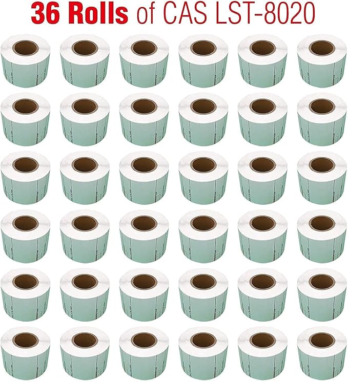 LST-8020 Printing Scale Label, 58 x 60 mm, UPC/Ingredients 36 Rolls of 500 Labels, Lower Price Than 12 Rolls