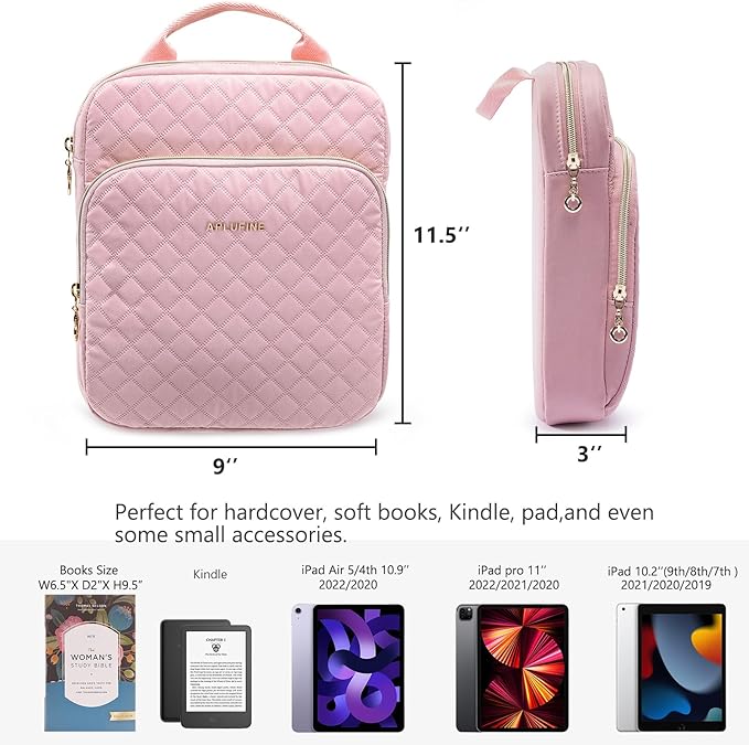 Book Sleeve with Zipper Book Pouch, Book Protector Bag,Book Sleeve for Book Lovers, Book Cover, Book Carrying Case for Book Accessories, Study Suppliers