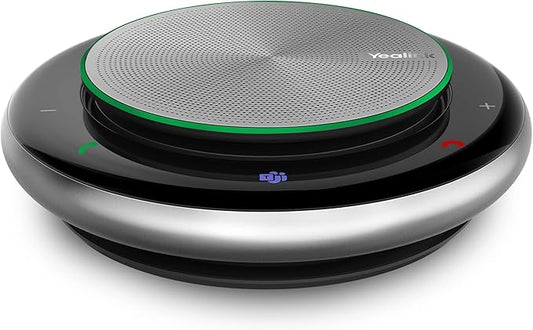 Yealink Bluetooth Speakerphone USB Speakers with Microphone Teams Certified CP900 Wireless Enhanced Noise Reduction Algorithm Home Office 360° Voice Pickup (Package Without dongle)