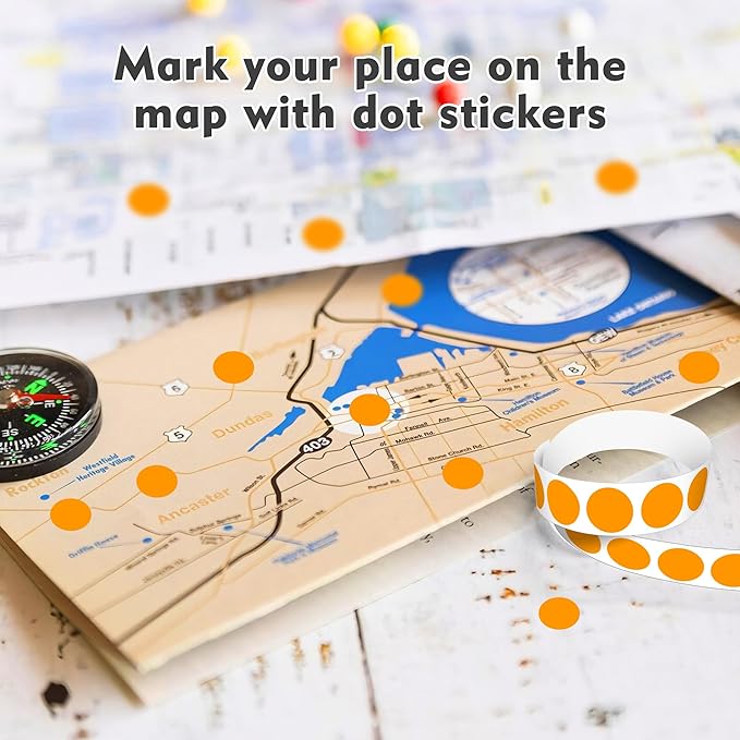 PARLAIM 3/4 Inch Roll Color Coding Labels,10000 per 10 Rolls Round Permanent Adhesive Color Coding Circle Dot Stickers for Office Home (Orange)