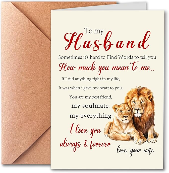 Funny Birthday Card, Romantic Birthday Gift for Husband, Unique Sweet Birthday Card, Thank You Husband Birthday Card, Happy Birthday To My Husband