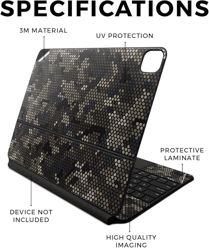 Skin Compatible with Apple Magic Keyboard for iPad Air 13-inch (M2) 2024 - Camo Dots - Premium 3M Vinyl Protective Wrap Decal Cover - Easy to Apply | Crafted in The USA by MightySkins