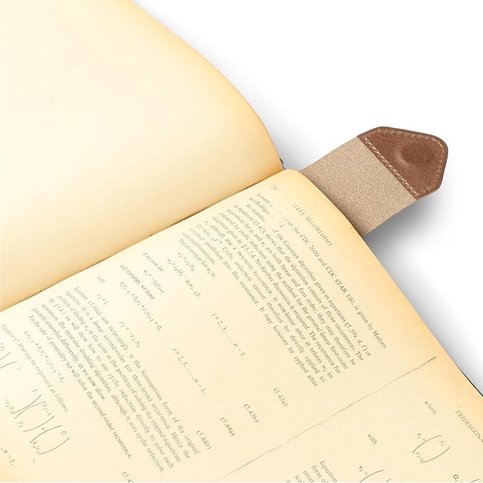 Londo Genuine Leather Handmade Bookmark (Set of 2) (Magnetic, Mink)