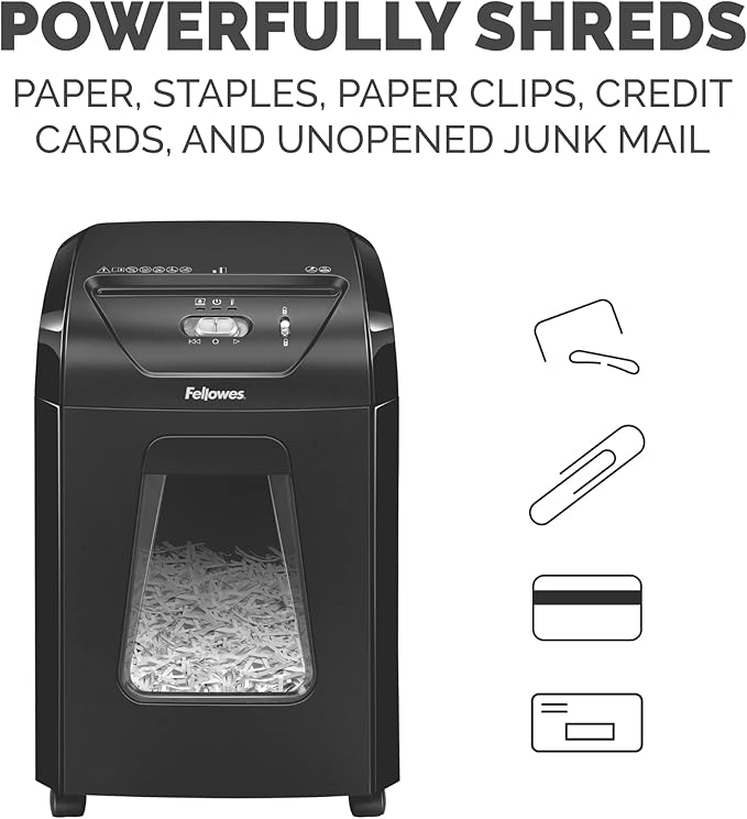 Fellowes 14C10 14-Sheet Cross-Cut Home Office Paper Shredder