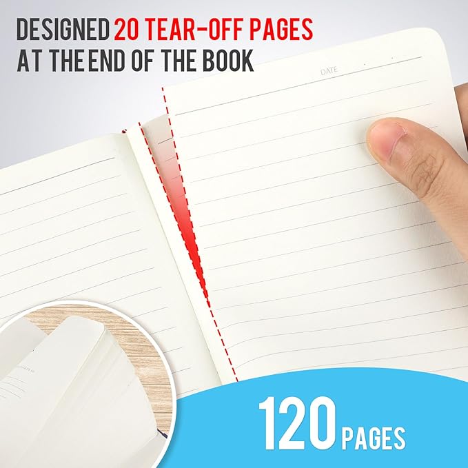 Pocket Small Notebook Journals, 8 Pack (Ocean Blue) Mini Notebook 3.7x5.7 Journaling Notebooks for Women Men, Hardcover Lined Note Pads with Pens for Work, Business, Travel Journal, Office Supplies