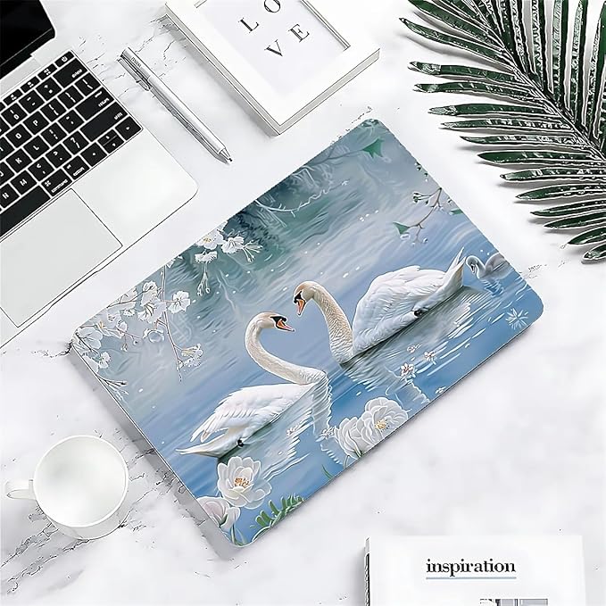 Compatible with 12 Inch MacBook A1534, Elegant Swan Hard Plastic Shell Cover Case