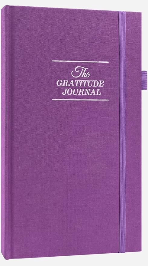 The Gratitude Journal: Inspire Thankfulness, Mindfulness, Positivity, Happiness,Upgraded with Pen Holder, Inner Pocket & Elastic Closure Band (Purple)