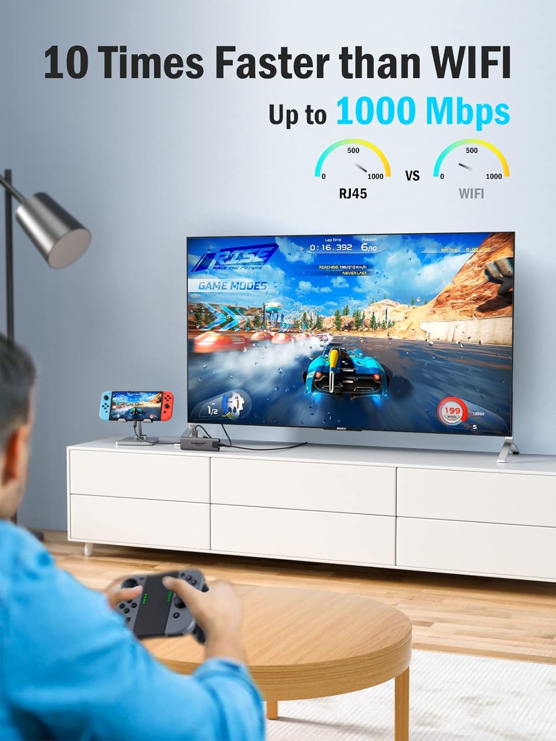 Lemorele USB-C Hub 6-in-1 with 4K@60Hz HDMI, Gigabit Ethernet,100W Power Delivery, USB-C and 2 USB-A 5 Gbps Data Ports for MacBook Air/Pro, Dell, Hp, XPS, and More