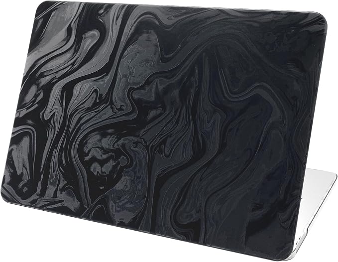 Velvet Black Ripple Design for MacBook Pro 14 inch Case 2023 2021 Model A2918 A2992 A2779 A2442 M3 M2 M1 Pro/Max Chip