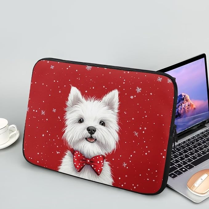 Christmas Laptop Sleeve for Women Lap Top Case Portable Lightweight Computer Sleeve 13 inch Laptop Pouch Slim Laptop Protector with Versatile Uses Tablet Bag