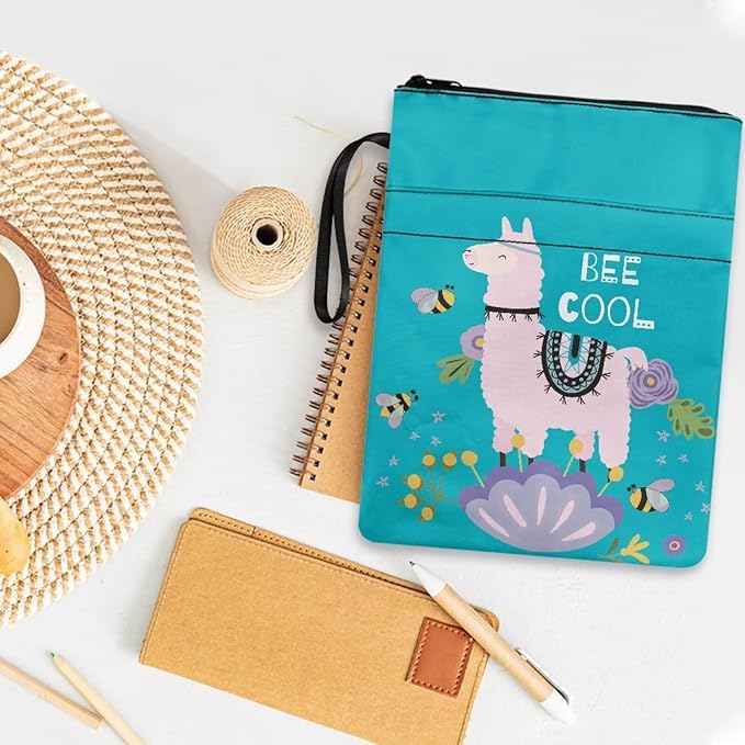 COEQINE Alpaca Book Covers for Paperbacks Large Book Sleeves for Paperback Washable Book Lovers Women Girls Book Covers for Women School