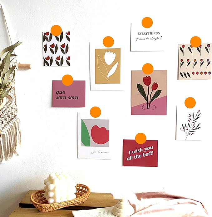 PARLAIM 0.75 inch Diameter Colored Dot Stickers 4 Rolls Pack 4000pcs Orange Round Label Color Coding Marking Stickers Permanent Adhesive for Garage Sale