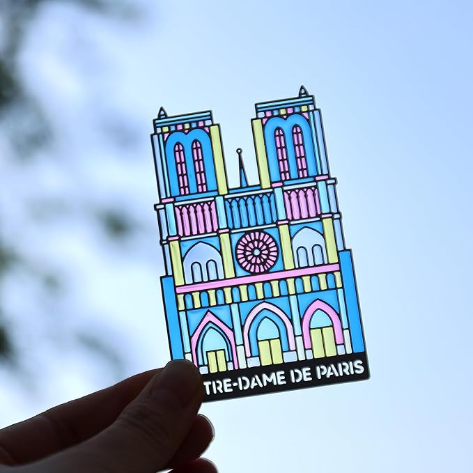 Metal Bookmarks with Transparent Design - Notre Damede Paris Book Mark for Readers, Aesthetic Book Markers for Kids, Teens, Teachers, Students, Gifts for Book Lovers, Writers, Reading Women & Men