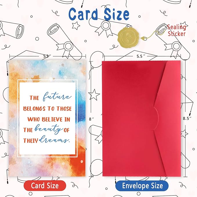 Funny Graduation Card for Her Him, High School College Graduation Card, Graduation Gifts for Friends Boy Girl