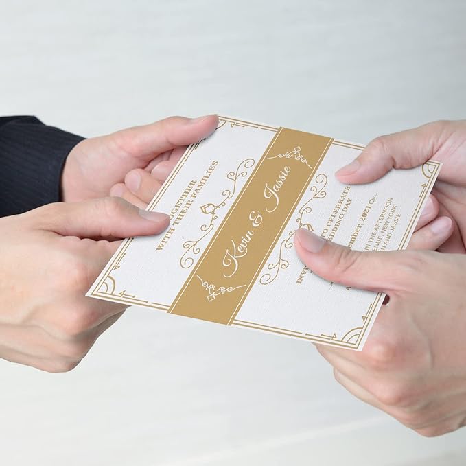 Geosar 200 Sheet Linen Cardstock 5 x 7 Invitation Cardstock Heavy Weight Printer Paper 92lb 250GSM Index Cards for Printer Cover Postcards Blank Flash Note Greeting