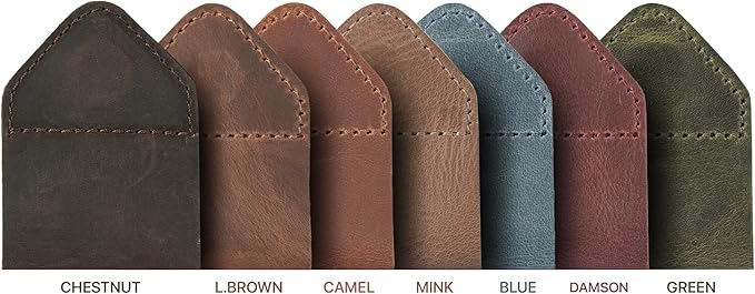 Londo Genuine Leather Handmade Bookmark (Set of 2) (Magnetic, Light Brown)